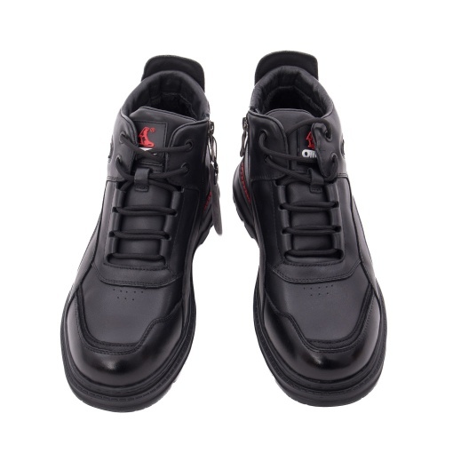 Ghete barbati din piele naturala, Otter 1E690014A 01-N, negru - Img 4