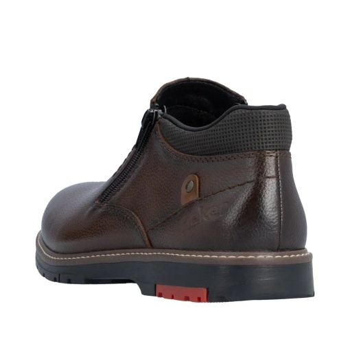 Ghete barbati din piele naturala, Rieker 10559-25, maro - Img 4