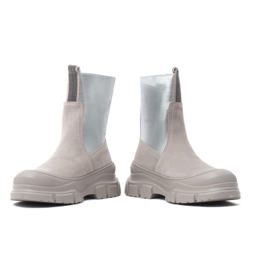 Ghete dama din piele intoarsa, Karisma, V4VA70006A 50-Z, gri deschis - Img 5