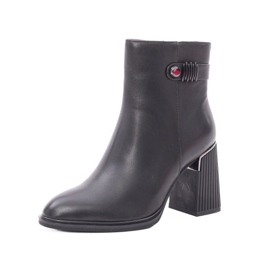 Ghete dama din piele naturala, Epica 1JI90046B 01-N, negru - Img 2