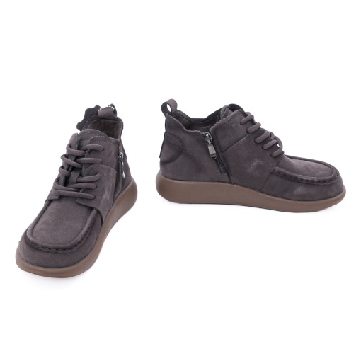 Ghete dama din piele naturala, OBUWIE, Lee Cooper LCJ-26-19-4602L, gri - Img 4