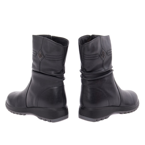 Ghete dama din piele naturala, PASS Collection 1X490026 01-N, negru - Img 5