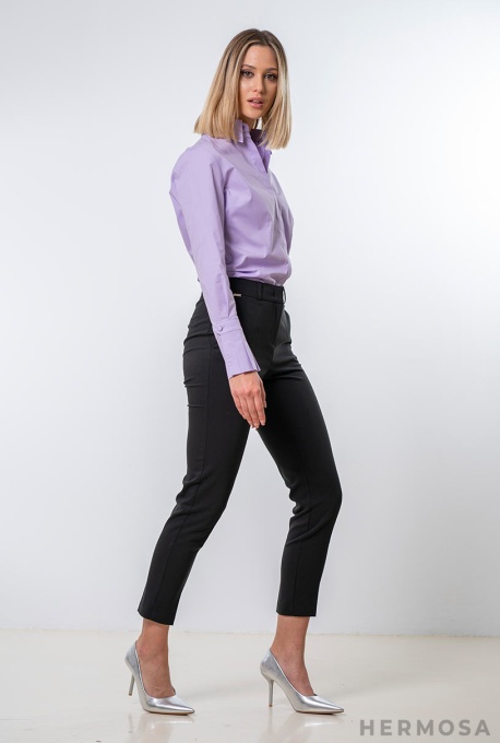 Pantaloni Conici la Dungă Daria - Img 3