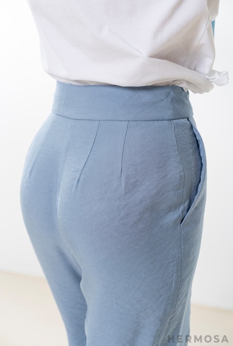Pantaloni Zasha Bleu - Img 7