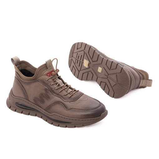 Pantofi barbati casual din piele naturala, Otter 1CJ30010B 40-N, maro kaki - Img 4