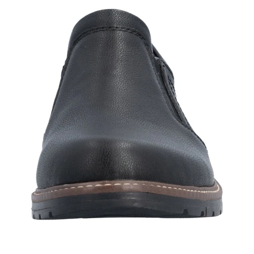 Pantofi barbati casual din piele naturala, Rieker 10558-00, negru - Img 7