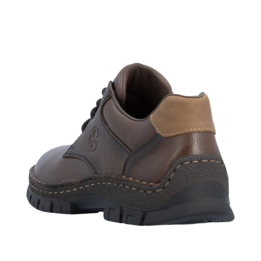 Pantofi barbati casual din piele naturala, Rieker 12213-25, maro - Img 4