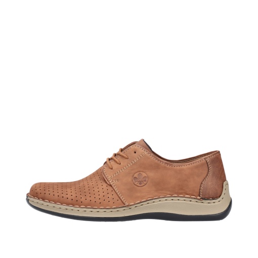 Pantofi barbati casual, piele naturala nabuc, 05226-24, maro - Img 12
