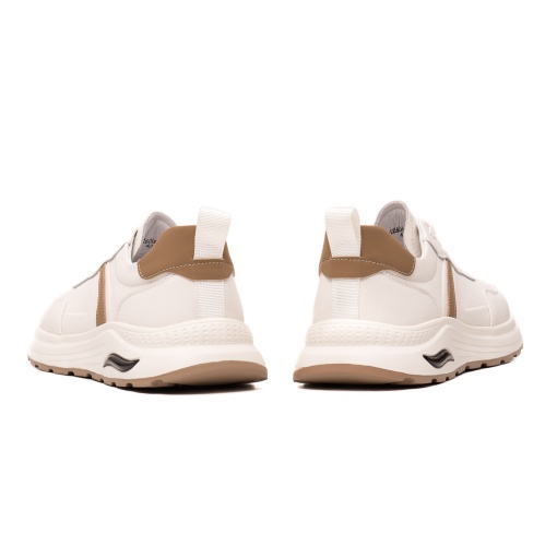 Pantofi barbati casual, piele naturala, V2V260001B-13, alb - Img 6