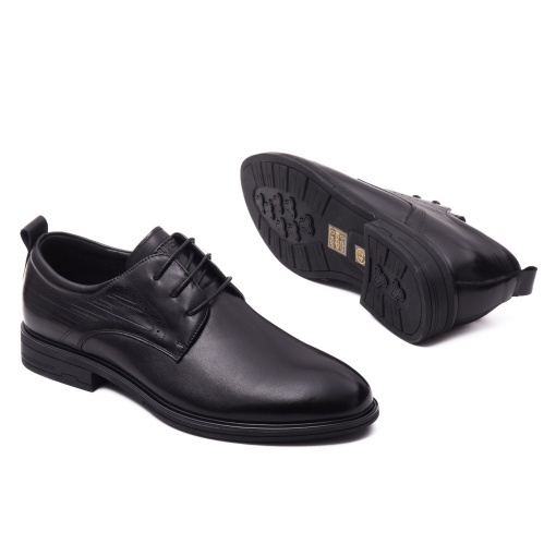 Pantofi barbati din piele naturala, Otter, E6E670004A 01-N, negru - Img 4