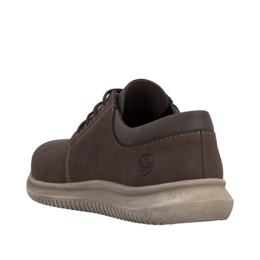 Pantofi barbati din piele naturala, Rieker 10424-22, maro - Img 4