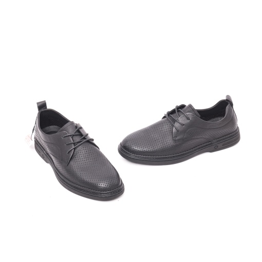 Pantofi bărbați negri din piele naturală Otter 7CCJ60003A 01-N – casual - Img 2