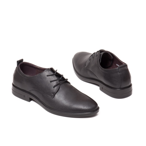 Pantofi barbati piele, marimi mari, 22002, negru - Img 6