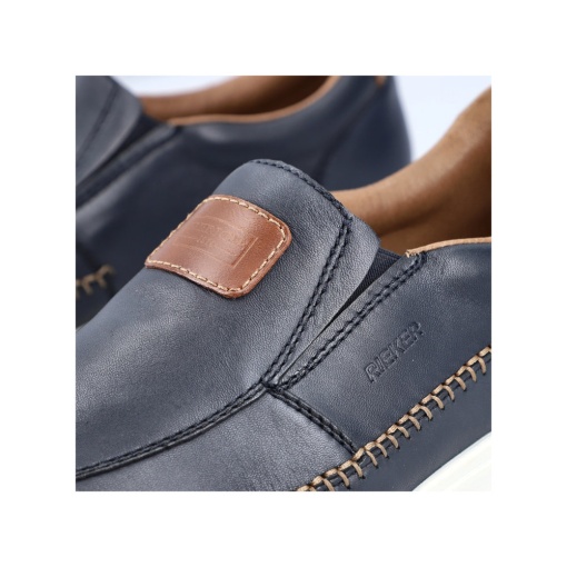 Pantofi barbati, piele naturala, 11962-14, bleumarin - Img 2