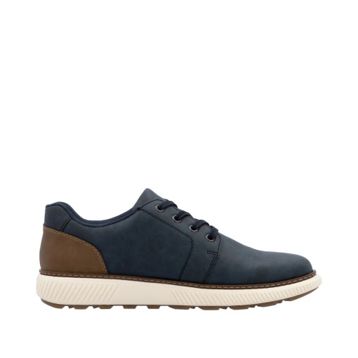 Pantofi batbati casual din material sintetic, Rieker B3317-14, beumarin - Img 6