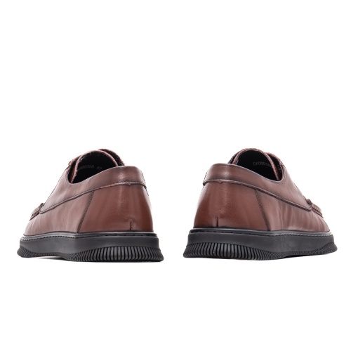 Pantofi casual, piele naturala, E6E600038B 02-N, maro - Img 7