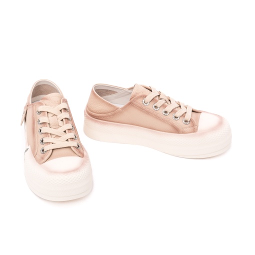 Pantofi Dama Bej PASS Collection Tip Converse, X5X640012A 03-N, bej - Img 4