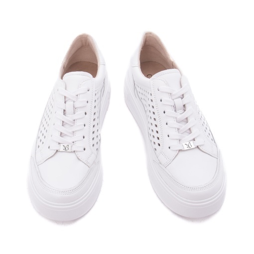 Pantofi dama casual din piele naturala, Caprice, 9-23719-44 102 WHITE NAPPA, alb - Img 5