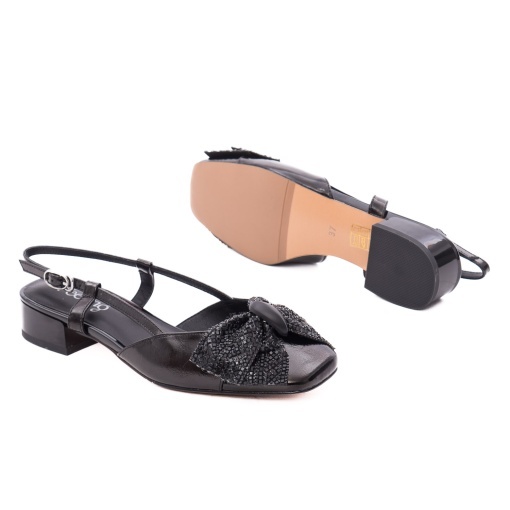 Pantofi dama casual din piele naturala, Feeling D75-3903, negru - Img 4