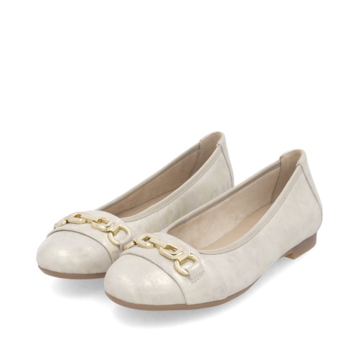 Pantofi dama casual, piele naturala, D0K10-90, bej - Img 7