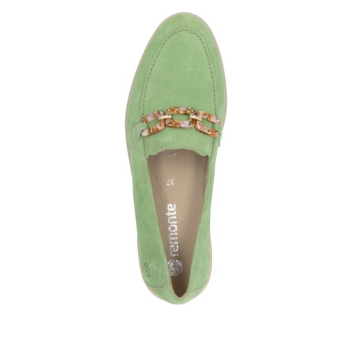 Pantofi dama casual, Remonte D2F00-52 din piele naturala, verde - Img 7