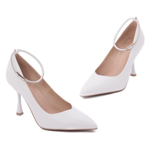 Pantofi dama din material sintetic, Epica 8VA390-X453 13-S, alb - Img 2