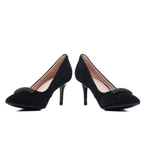 Pantofi dama din piele naturala nabuc, Epica, JIJI70005A 01-I, negru - Img 5