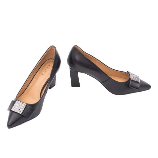 Pantofi dama eleganti din piele naturala, Epica, 36A30-A1454-ZY35A2, negru - Img 3