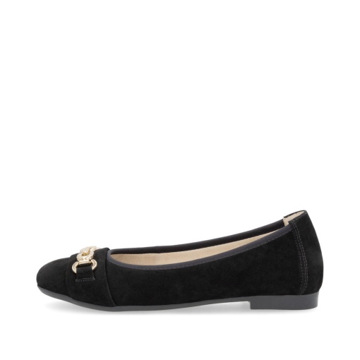 Pantofi dama eleganti, piele naturala nabuc, D0K10-02, negru - Img 5