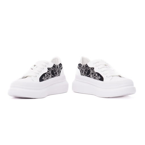 Pantofi dama PASS Collection, 2USL60008B 47-Z din piele ecologica, alb - Img 5