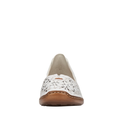 Pantofi dama, piele naturala, 41356-80, alb - Img 4