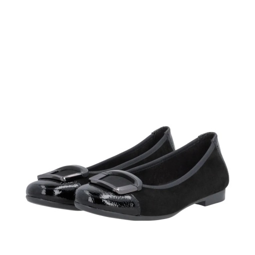 Pantofi dama, piele naturala intoarsa, Remonte D0K12-02, negru - Img 3