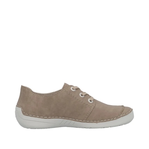 Pantofi dama, piele naturala, Rieker 52545-62, bej - Img 7
