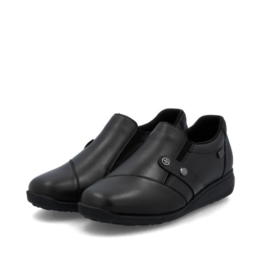 Pantofi damă Rieker 47250-00 negri din piele, confort și stil cu talpă flexibilă - Img 10