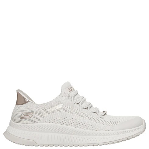 Pantofi dama sport din material textil, Skechers BOBS SQUAD 4 - DIRE 117743 OFWTOFF WHIT, alb - Img 4
