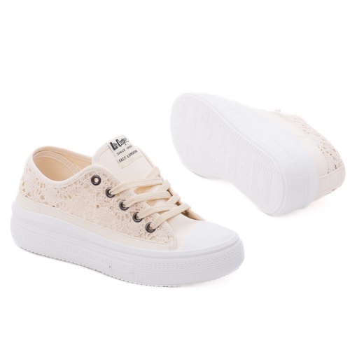 Pantofi dama sport din piele ecologica, Lee Cooper OBUWIE LCW-26-44-4486L, bej - Img 4