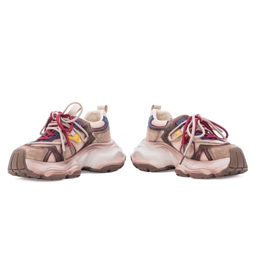 Pantofi dama sport din piele mix, PASS Collection, 1LY90023A, multicolor - Img 5