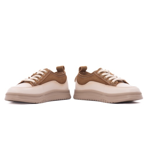 Pantofi dama sport din piele naturala, Feeling, 6675, maro - Img 5