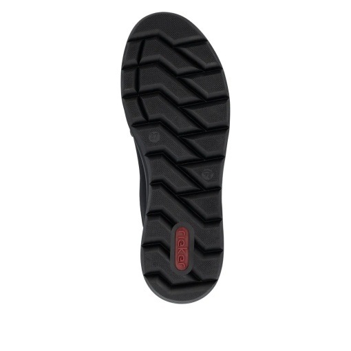 Pantofi impermeabili slip-on damă Rieker Z0054-00, negru, talpă joasă - Img 7