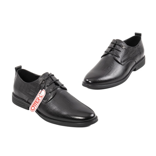 Pantofi Otter eleganti, piele naturala, E6L99399 01-N, negru - Img 2