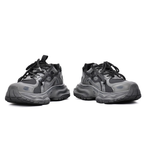 Pantofi sport Unisex din piele mix, Gryxx, Z69688-2B 14-Z, gri - Img 5