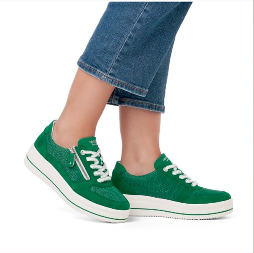 Pantofi tip sneakers, piele intoarsa de antilopa D1C04-52 - Img 2