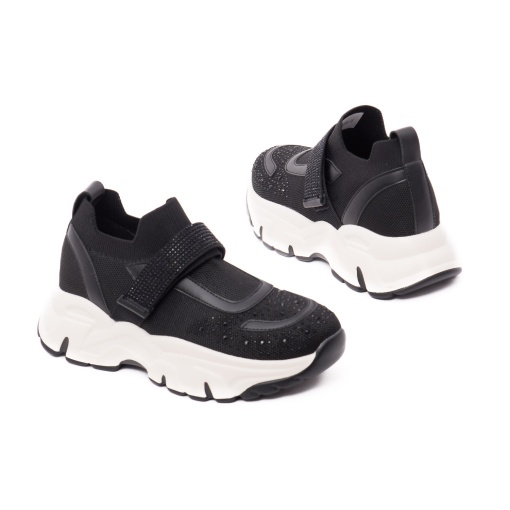Pantofi vara dama PASS Collection, 2USL60006A 01-T din piele naturala, negru - Img 3