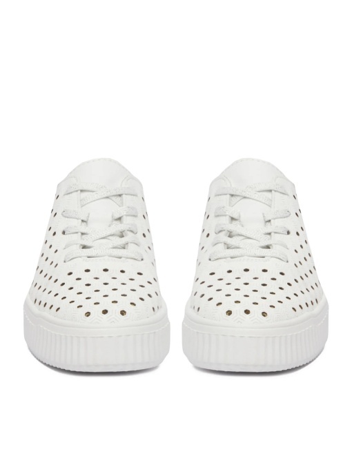 Pantofi Vară Damă Remonte D3E06-80 Albi - Piele Perforată - Img 2