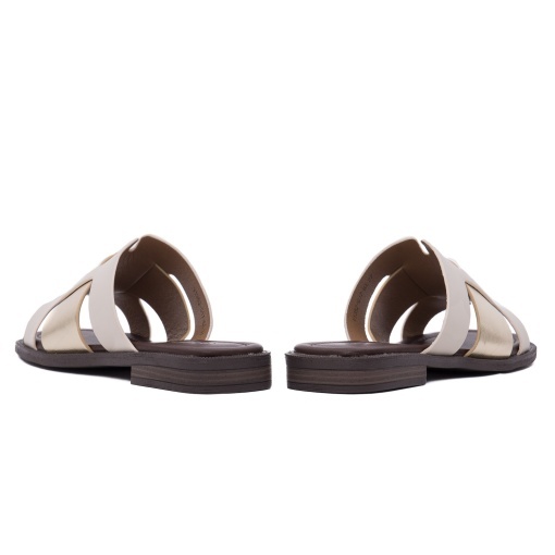 Papuci dama din piele naturala, Gryxx W1V1352-G17-6A 03-N, bej - Img 6