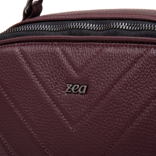 Poseta dama, piele naturala, M228, bordo - Img 2
