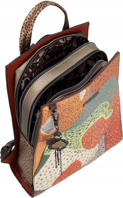 Rucsac damă ODYSSEY TULIP ORCHESTRA din piele ecologica, Anekke 43835-314 Multicolor - Img 4