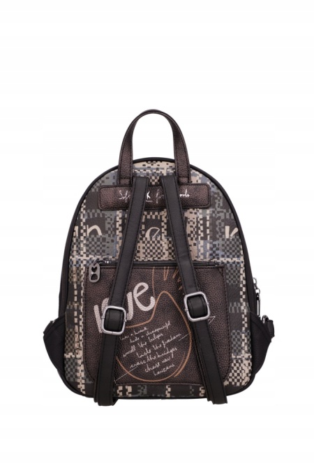 Rucsac damă ORCHESTRA IRON din piele ecologica, Anekke 43755-252 Negru - Img 3