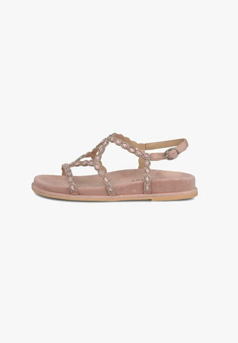 Sandale Damă Alma en Pena V267100 - Suede Old Pink - Img 4