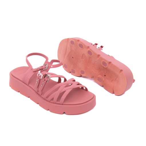 Sandale dama din cauciuc, Zaxy, 9B19027-BD939 SPARKLE SAND AD, roz - Img 3
